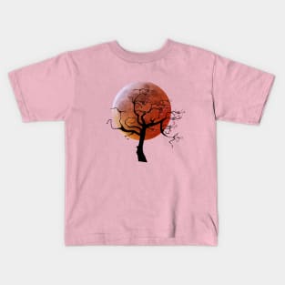 Harvest Moon and Cherry Blossom Kids T-Shirt